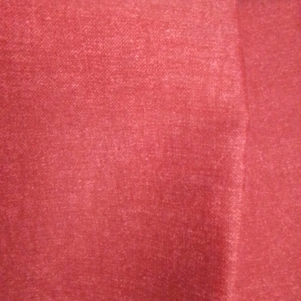 Set of four Burnt Red Rod Pocket Curtain Toppers